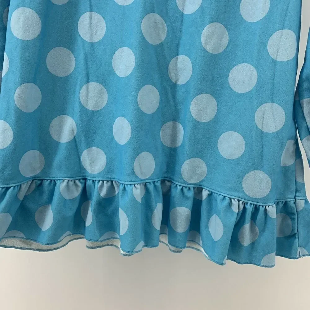 Carters Super Comfy Blue Polka Dot Pajama Top 12